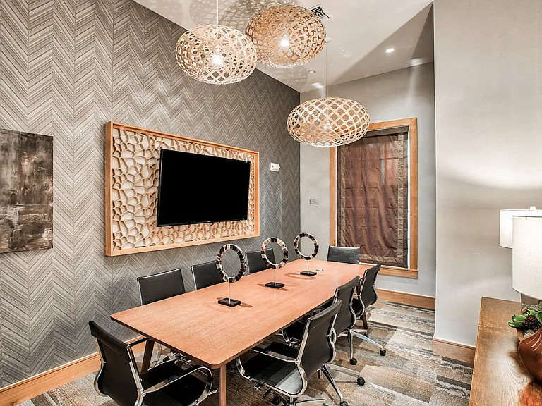 Work from home in the business center