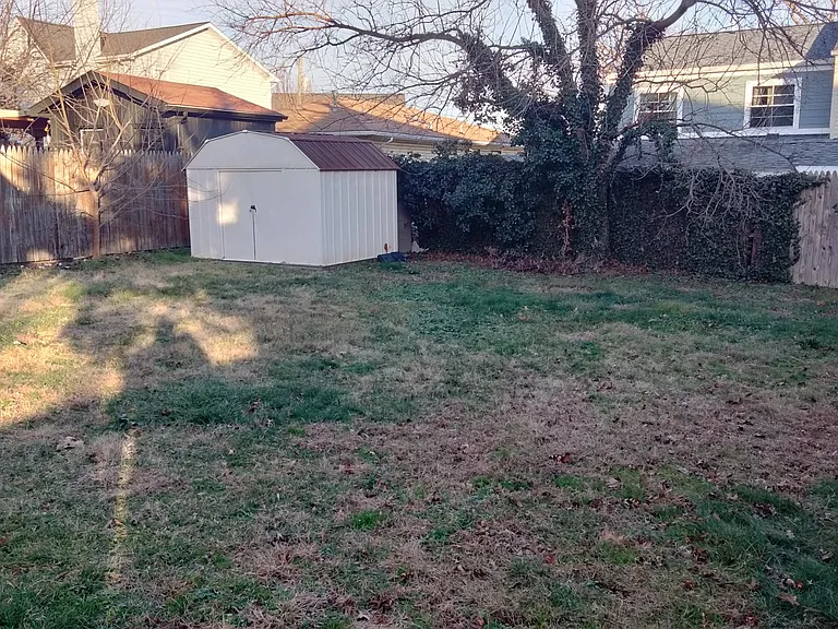 Backyard, fully fenced