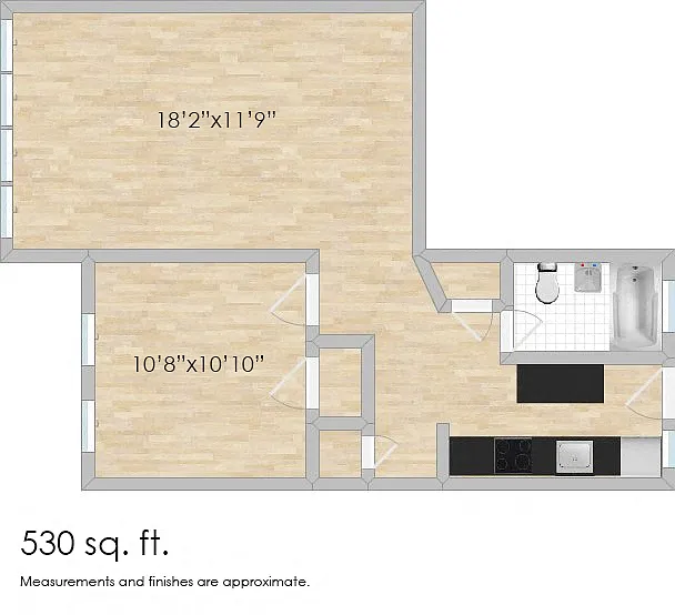 Floor plan 1532 N. Austin 9, 12 & 15