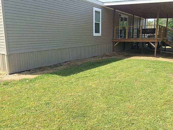Covered Deck & Parking area