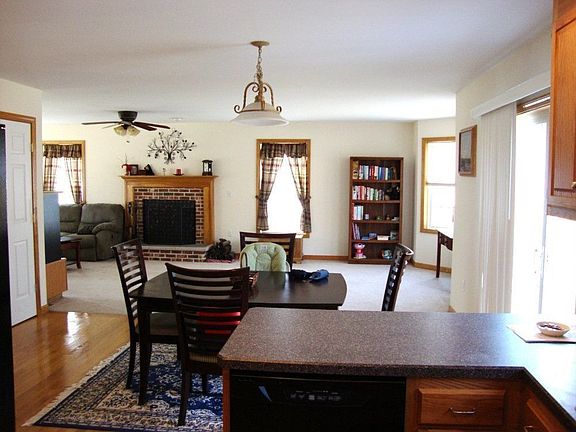 Looking out of the kitchen