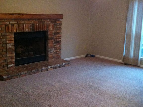 Great Room Fireplace and wall of windows