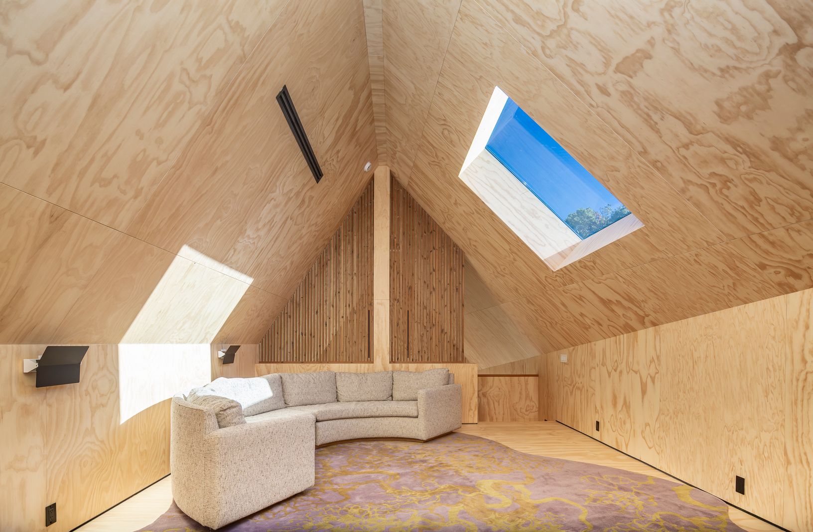  2nd floor loft with skylights 