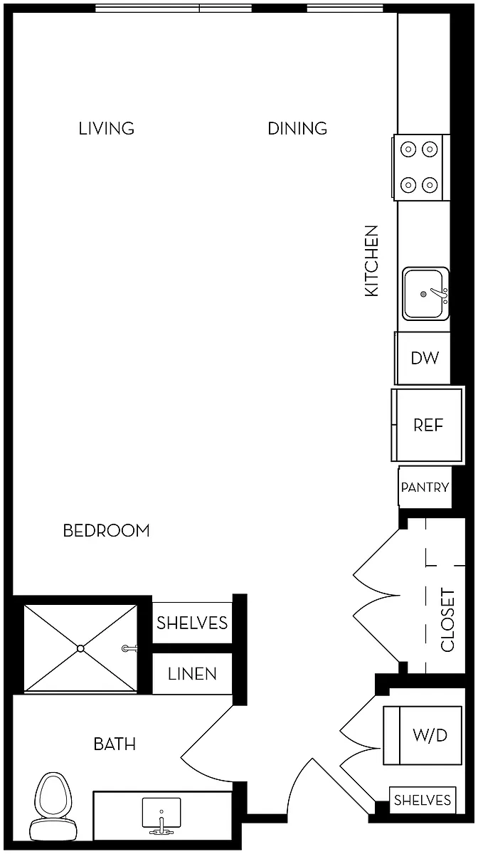 Floor plan Studio ST1