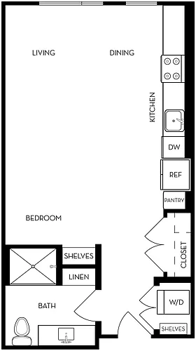 Floor plan Studio ST1