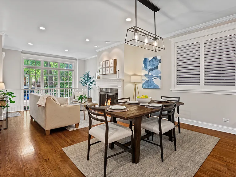 Dining and living room