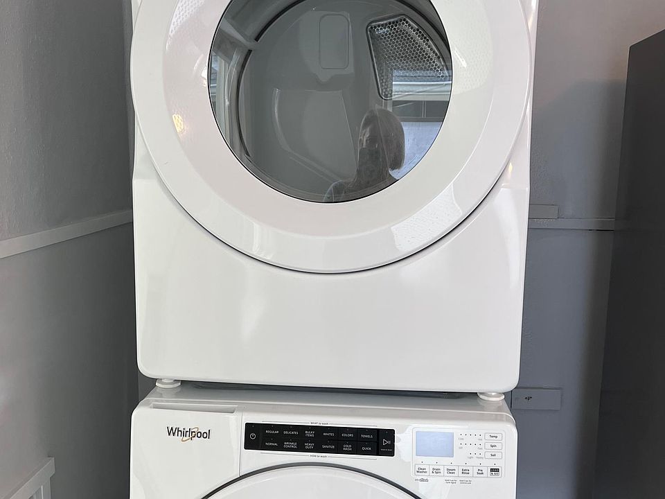 in unit, full size washer and dryer!