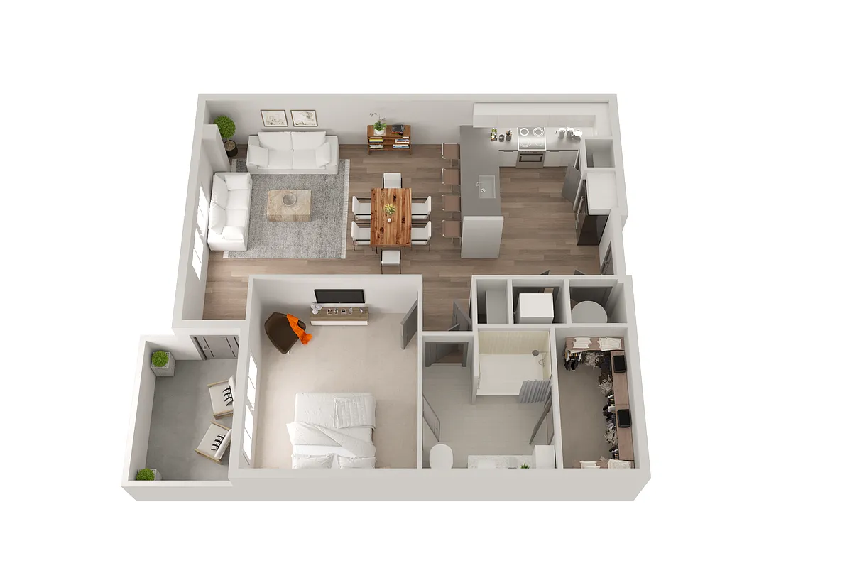Floor plan 1E