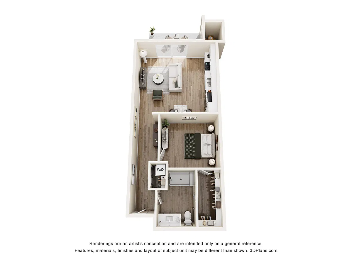Floor plan One Bedroom