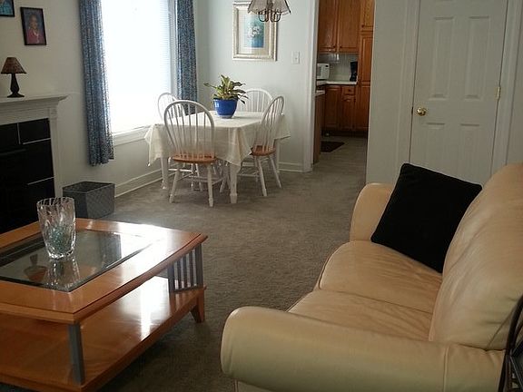 View from the front door
						:
						The dining area is combined with the living room