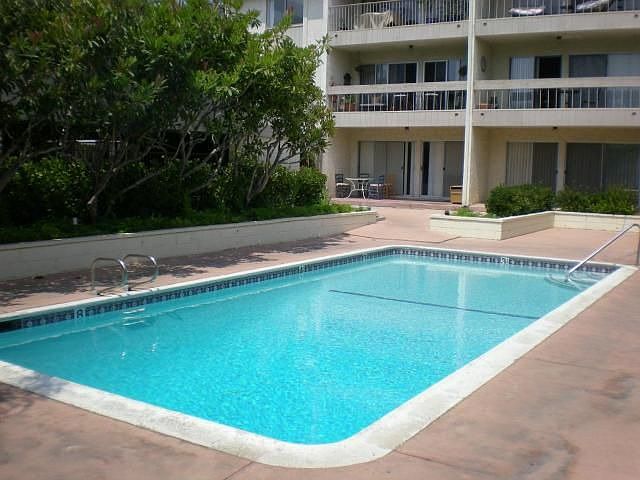 View of pool from unit