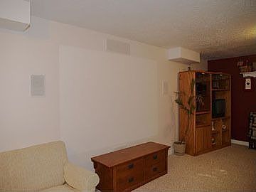 Large Basement Family Room with home theater and in-wall surround sound