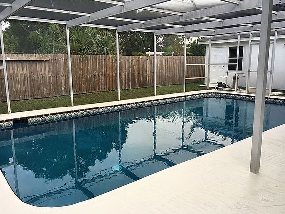 Newly resurfaced pool