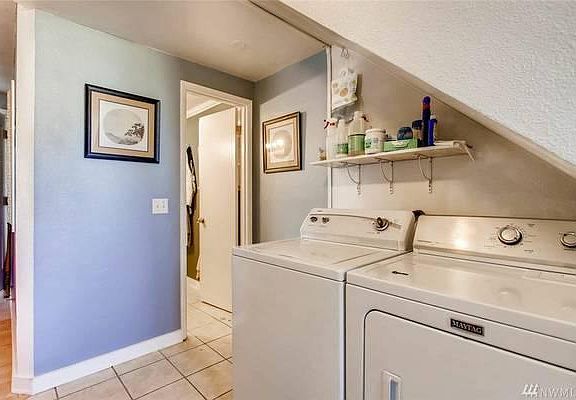 Downstairs laundry area