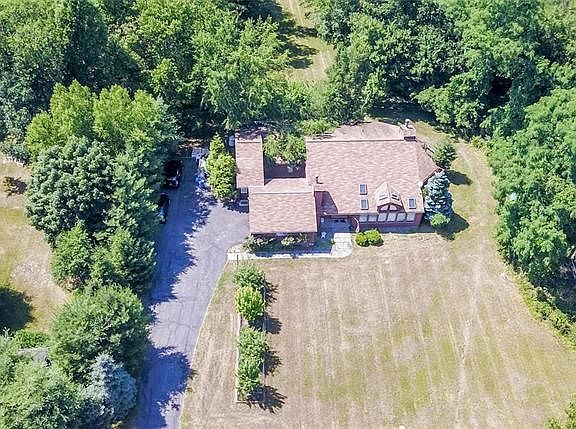 Ariel view of home.
