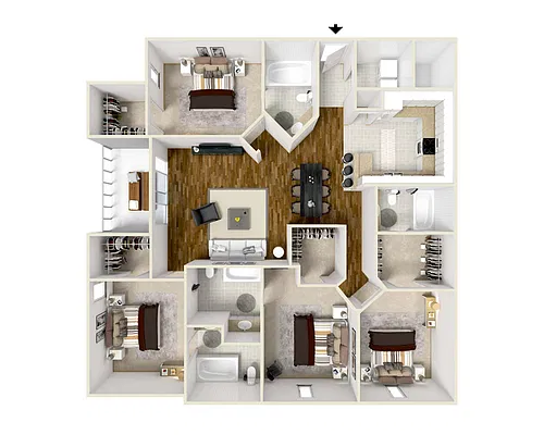 Floor plan 4/4 Classic