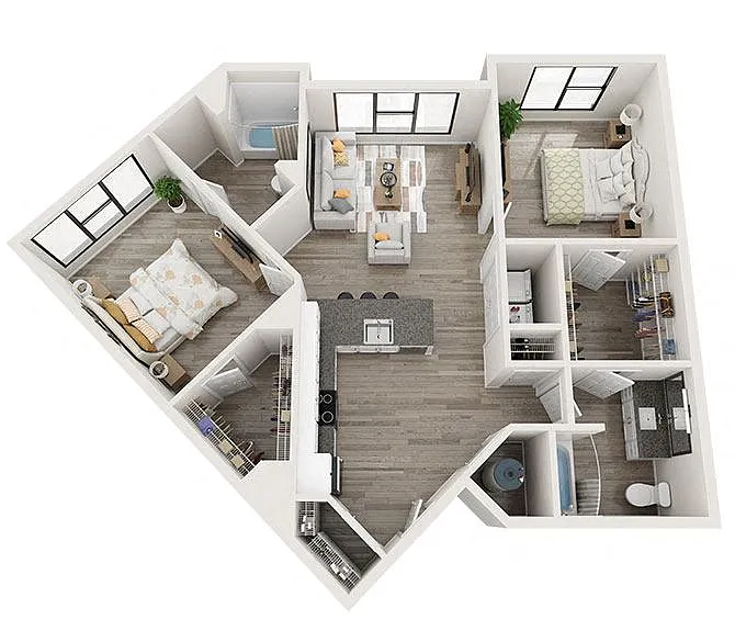 Floor plan P1 B3