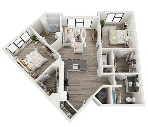 Floor plan P1 B3