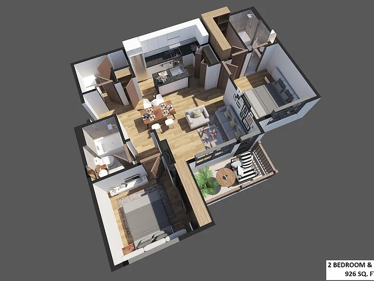 2X2 926 SQ. FT. 2X2 926 SQ. FT.