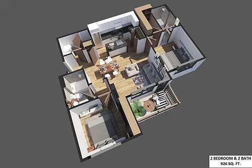 Floor plan B1 - The Leila