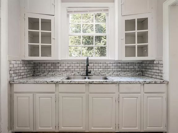 Kitchen with granite countertops
