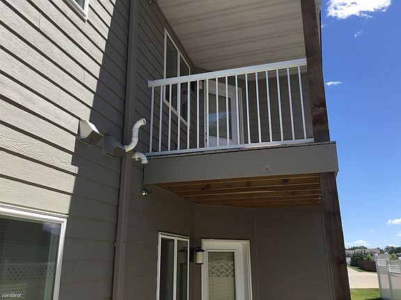 Balcony on upper level units