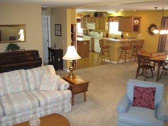 Living Room, Dining Room, Kitchen