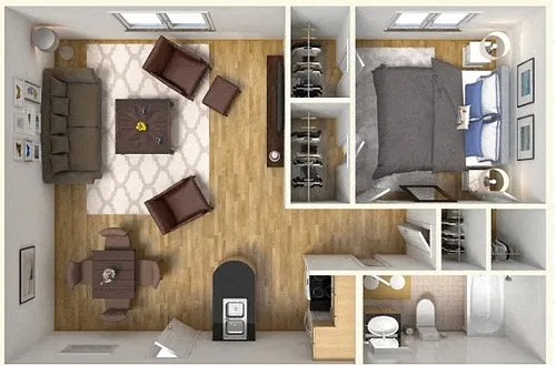 Floor plan 1 Bedroom