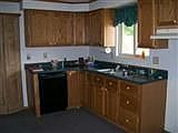 Kitchen - oak cabinets