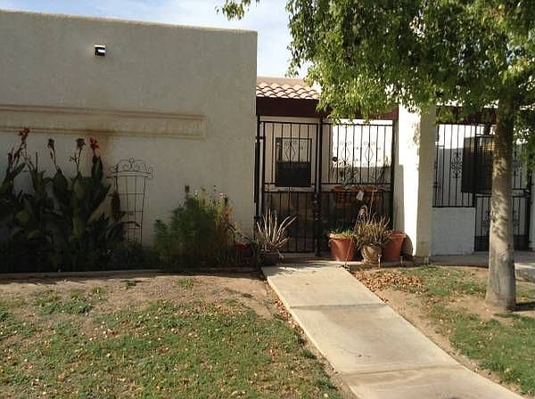 Front gated porch area