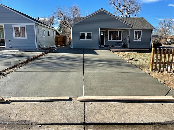 New driveway accommodates 2-4 vehicles