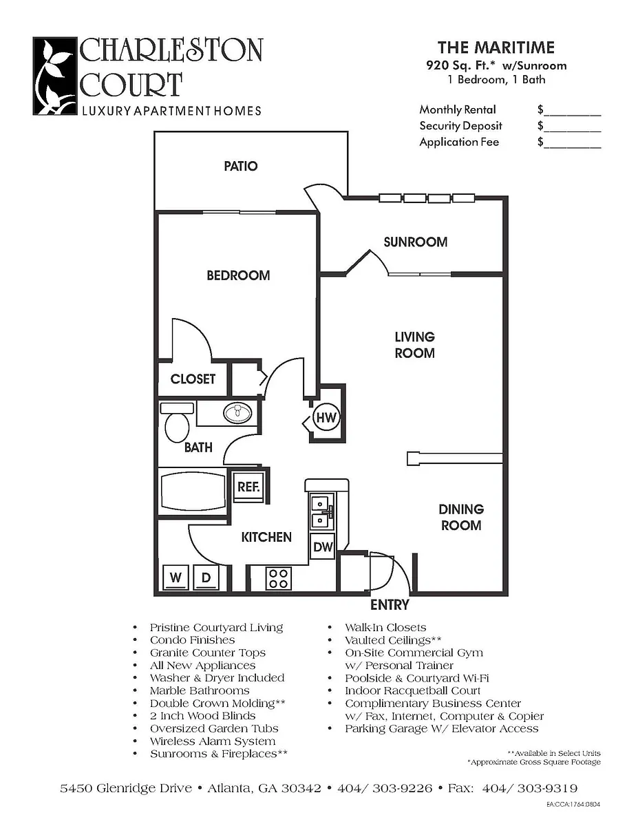 Floor plan 1C - The Maritime