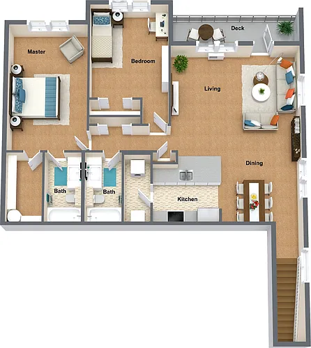Floor plan Riesling- Townhome