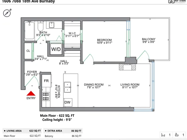7088 18th Ave #1606, Burnaby, BC V3N 0A2