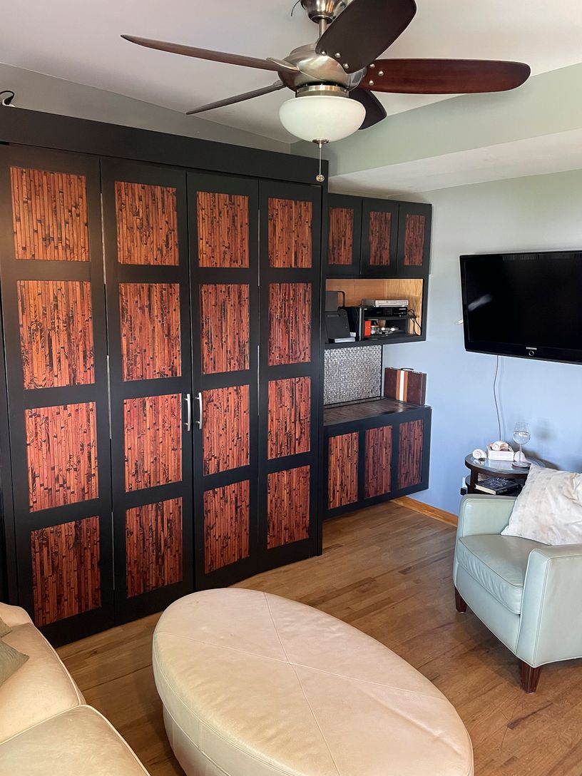  Beautiful Pull Down Murphy Bed. This Room has been Enlarged to be "the master bedroom"