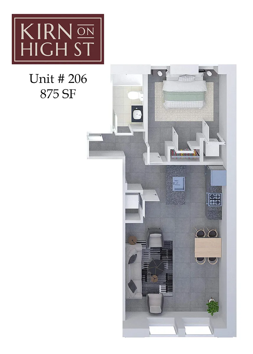 Floor plan Kirn on High Street 207