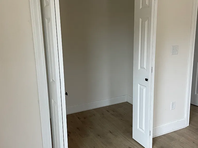 Master bedroom closet (shelving has also now been installed)