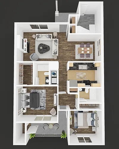 Floor plan Dunes Downstairs