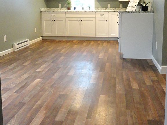 Open kitchen and dining area