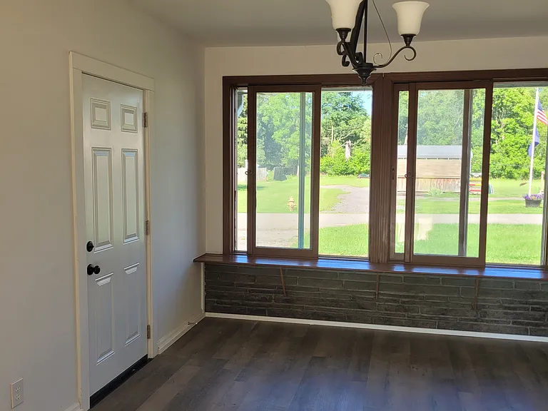 Dining room, Door to the garage.