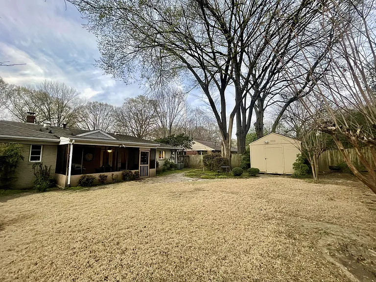Spacious backyard
