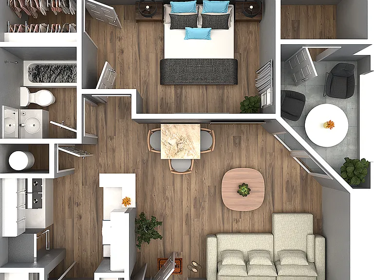 Explore this chic apartment designed for modern living with an efficient and stylish layout. Explore this chic apartment designed for modern living with an efficient and stylish layout.