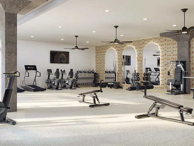 Fitness Center Rendering