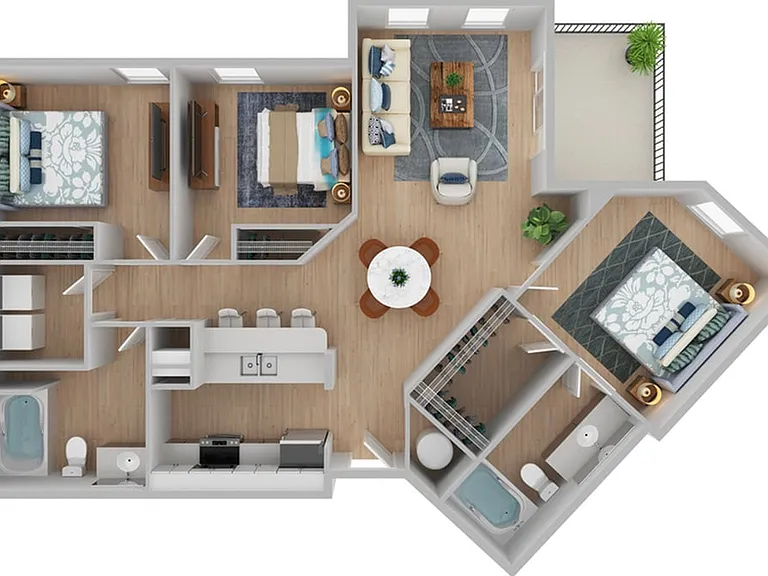 3 Bedroom | 2 Bath | 1311 SF | Renovated 3 Bedroom | 2 Bath | 1311 SF | Renovated