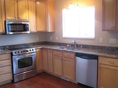 New kitchen appliances and granite top