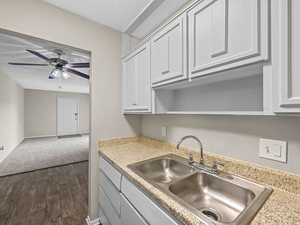 Ready counters space with outlet connections and wash station.