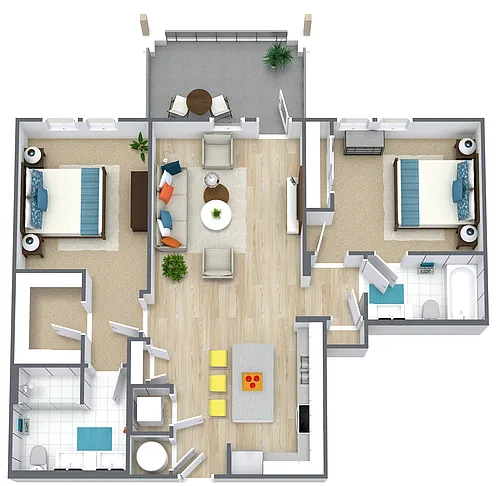 Floor plan 2X2