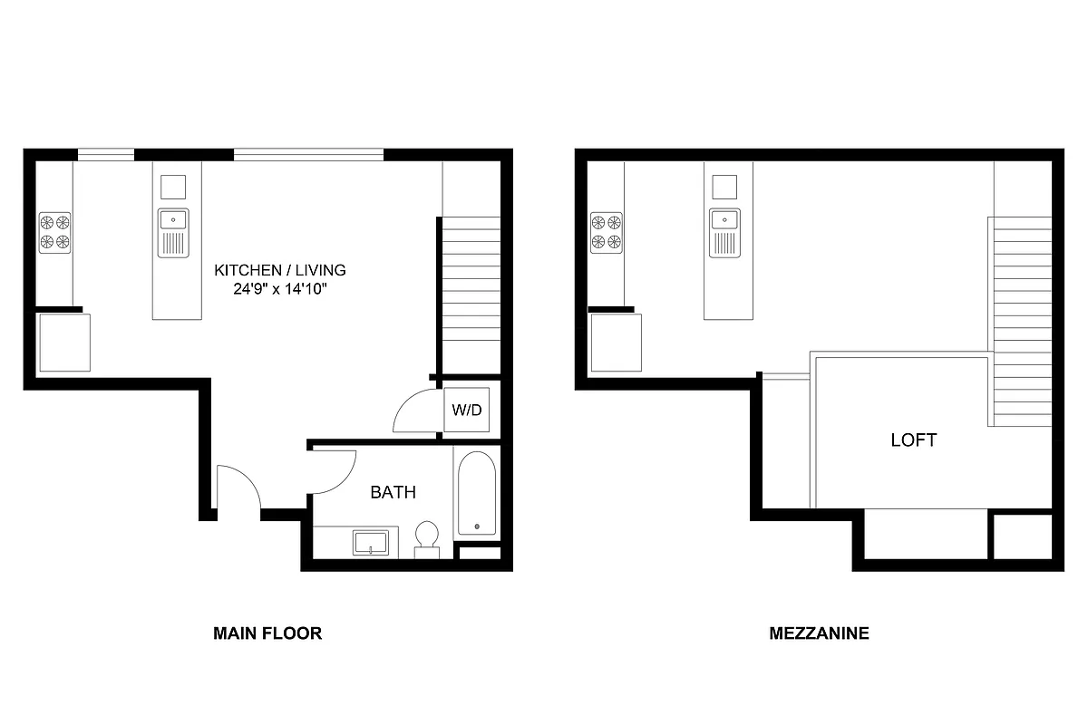 Floor plan Plan M: Loft Collection