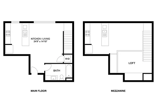 Floor plan Plan M: Loft Collection