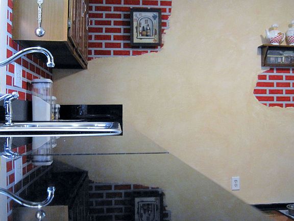 New granite, sink & hardware.